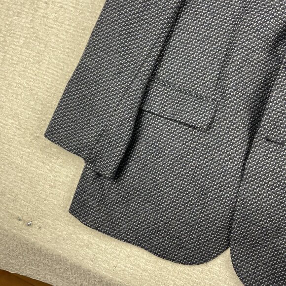 Baumler Mens Size 54 Wool Suit Jacket Tollegno 1900 Italy Blue Wool - Picture 5 of 16